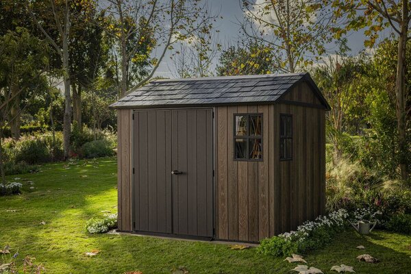 Apex Domek ogrodowy 9x7,5, walnut KETER 263958