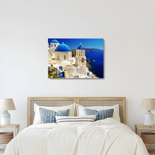 Obraz na szkle - Santorini, Grecja (70x50 cm)