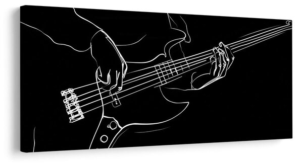 Obraz gitarzysta basowy