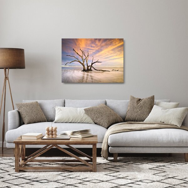 Obraz na szkle drzewa w oceanie (70x50 cm)