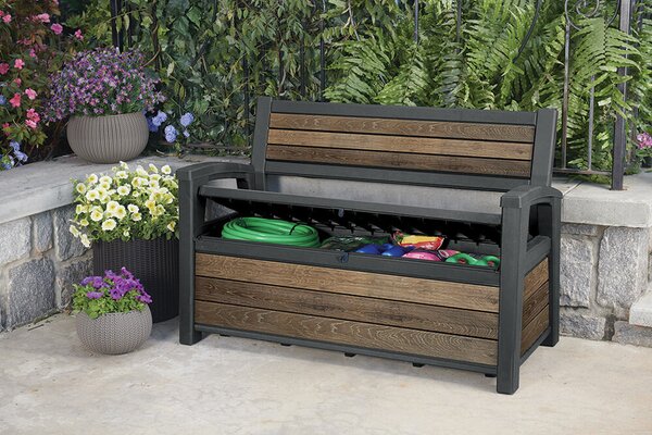Deco Garden Ławka ogrodowa 227 l, walnut KETER 261839