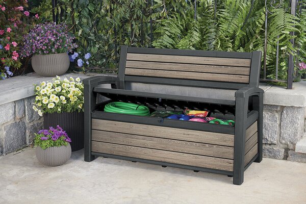 Deco Garden Ławka ogrodowa 227 l, ashwood KETER 261850