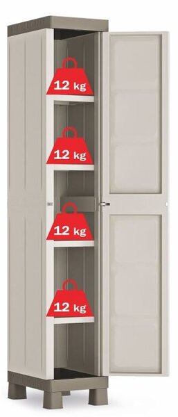 Excellence High 1 Door Szafka do przechowywania, beżowa/jasnobrązowa KETER 9673