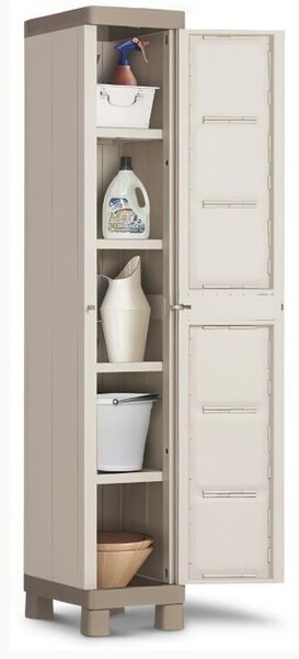 Excellence High 1 Door Szafka do przechowywania, beżowa/jasnobrązowa KETER 9673