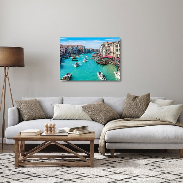 Obraz na szkle - Canal Grande, Wenecja, Włochy (70x50 cm)