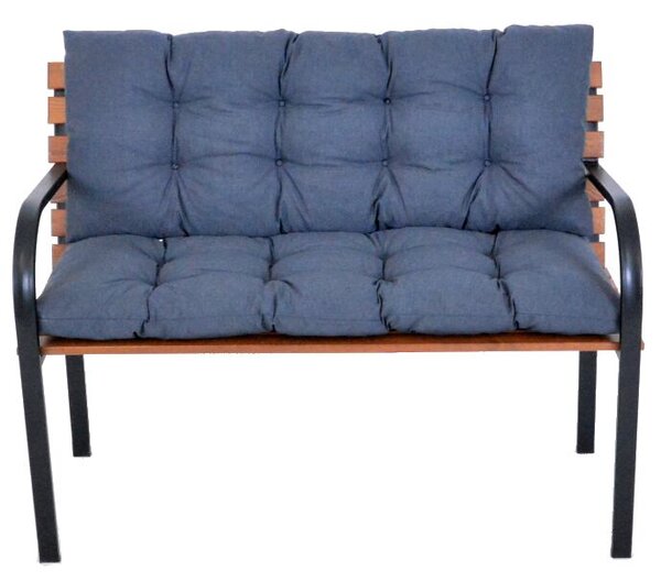 Premium poduszka na ławkę 120 × 45 cm, ciemnoszara, zestaw 2 szt. ROJAPLAST 12045