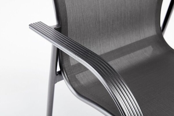 Tampa krzesło ogrodowe sztaplowane, aluminiowe, antracytowe KETTLER 01440-7000