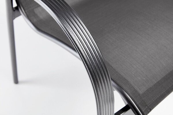 Tampa krzesło ogrodowe sztaplowane, aluminiowe, antracytowe KETTLER 01440-7000