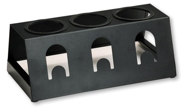 Stojak na butelki z tacką ociekową 32 × 17 × 12,5 cm, metalowy KESPER 79650