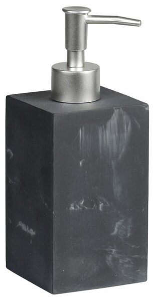 Dozownik do mydła 19 x 7,2 x 7,2 cm, żywica, czarny KESPER 38604