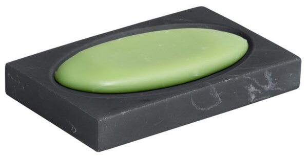 Mydelniczka 13,6 × 8,6 × 2 cm, żywica, czarna KESPER 38601