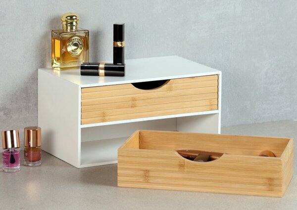 Organizer z 2 szufladami, biały/naturalny KESPER 58962