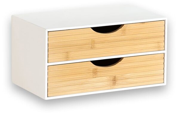 Organizer z 2 szufladami, biały/naturalny KESPER 58962