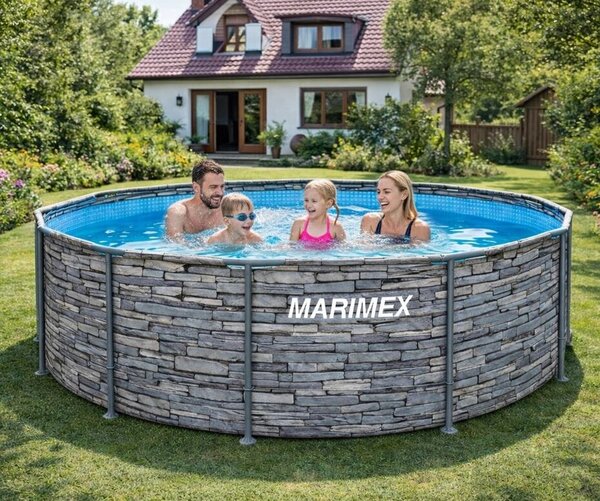 Basen Florida 3,66 x 0,99 m bez akcesoriów, motyw kamień MARIMEX 10340319