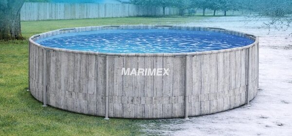 Basen Florida 3,66 x 0,99 m ze skimmerem, motyw szare drewno MARIMEX 10340318