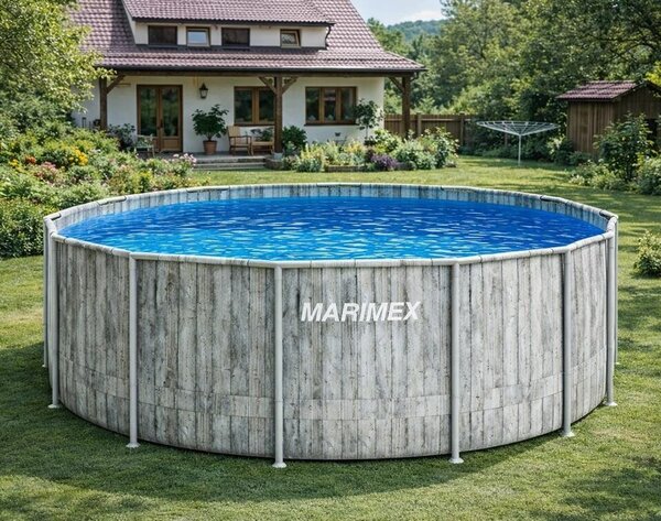 Basen Florida 3,66 x 0,99 m ze skimmerem, motyw szare drewno MARIMEX 10340318