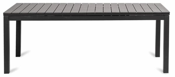Grande Lungo XXL Rozkładany stół ogrodowy 200/260 x 90 cm, aluminium/artwood, czarny NOELA 34570522