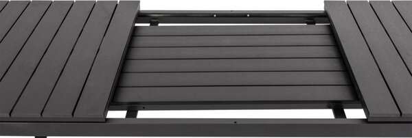 Grande Lungo XXL Rozkładany stół ogrodowy 200/260 x 90 cm, aluminium/artwood, czarny NOELA 34570522