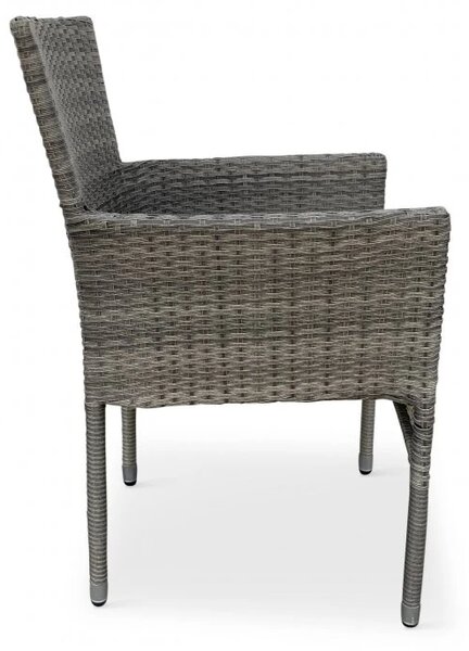 Bali Premium Stohowalne krzesło ogrodowe, technorattan, szarobrązowe NOELA 34570355