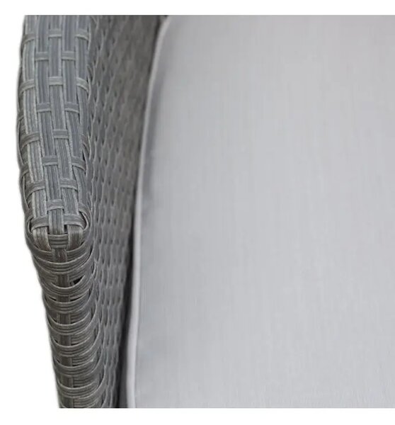 Bali Premium Ławka ogrodowa 116 cm, technorattan, szarobrązowa NOELA 34570631
