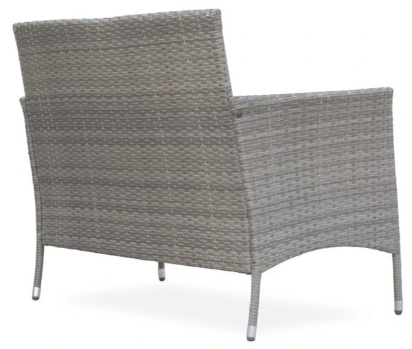 Bali Premium Ławka ogrodowa 116 cm, technorattan, szarobrązowa NOELA 34570631