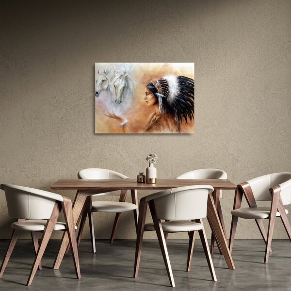 Obraz na szkle - Czary Indian (70x50 cm)