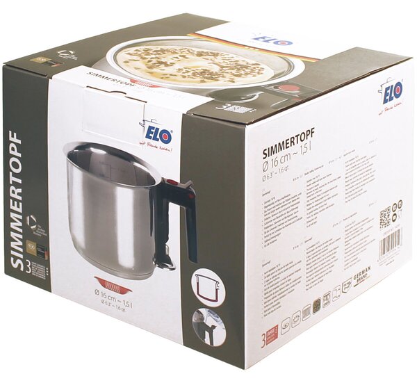 Garnek do gotowania mleka Ø 16 cm, 1,5 l ELO 99414