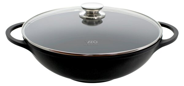 Alucast Patelnia WOK ze szklaną pokrywką Ø 32 cm ELO 19732