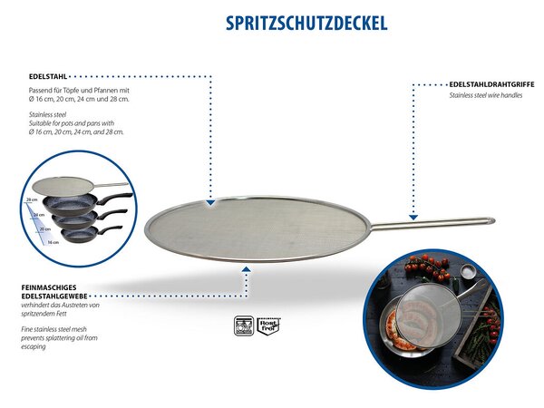 Osłona przeciw pryskającemu olejowi Ø 30 cm ELO 51003