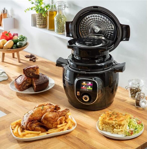 Extra Crisp Lid Frytkownica beztłuszczowa – akcesorium do garnka Cook4me+ TEFAL EY150830