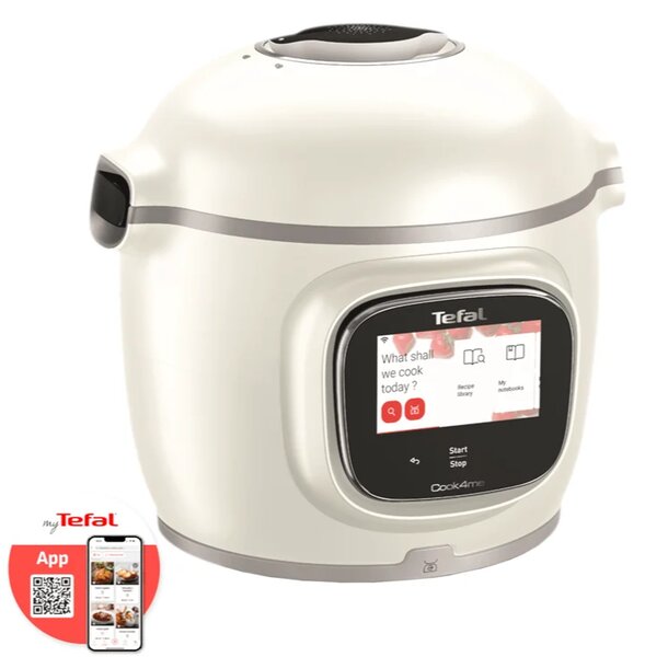 Cook4me+ Touch Pro Wielofunkcyjny elektryczny szybkowar, biały TEFAL CY9441F2