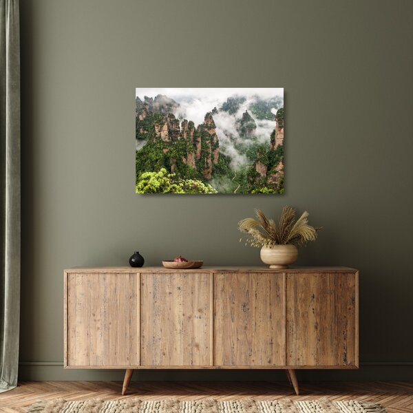 Obraz na szkle - Zhangjiajie National Park, Chiny (70x50 cm)