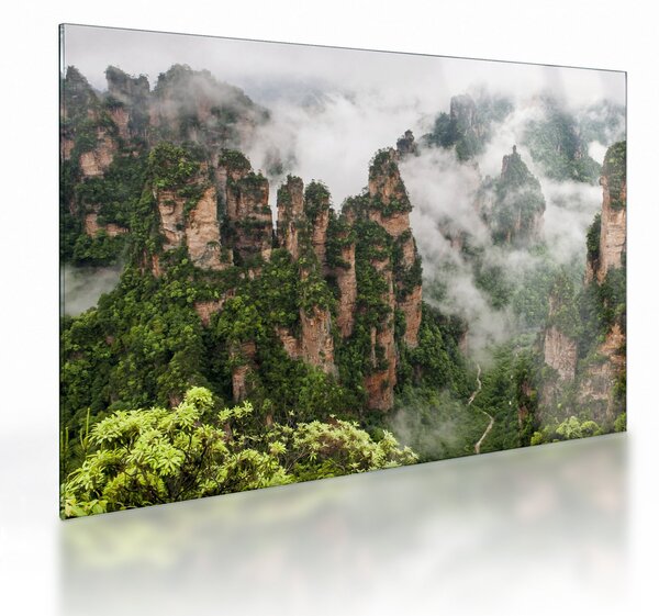 Obraz na szkle - Zhangjiajie National Park, Chiny (70x50 cm)