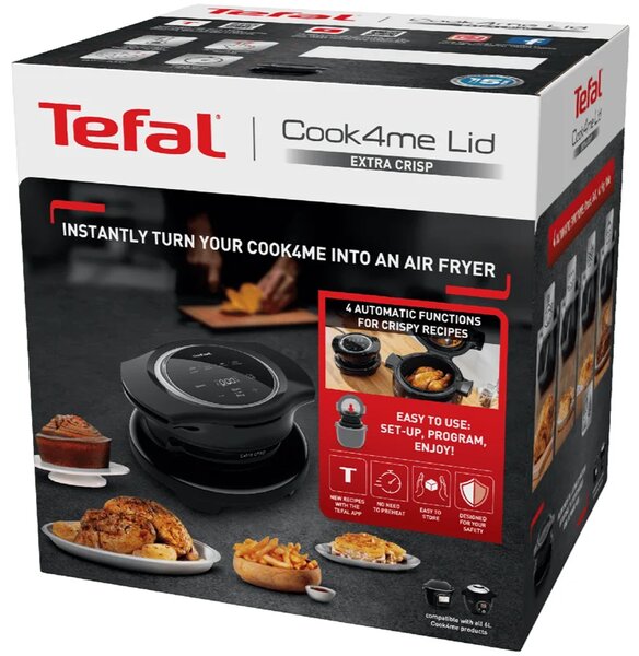 Extra Crisp Lid Frytkownica beztłuszczowa – akcesorium do garnka Cook4me+ TEFAL EY150830