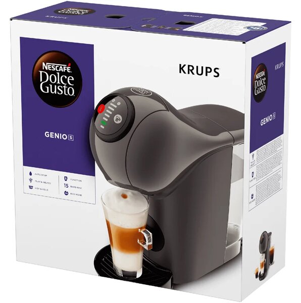 Ekspres kapsułkowy Nescafé Dolce Gusto Genio S, antracytowy KRUPS KP243B10
