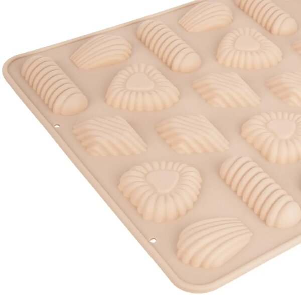 Forma do pieczenia ciasteczek mix 32 szt., silikon, beżowa ORION 154467