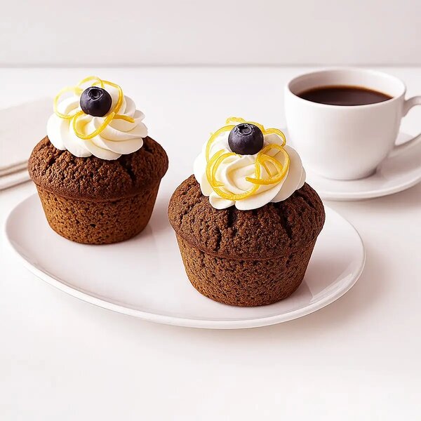 Forma do pieczenia muffinów 12 szt., silikon, beżowa ORION 154462