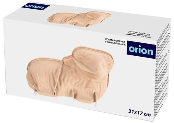 Forma do pieczenia baranka 31 × 17 cm, silikon, beżowa ORION 154464
