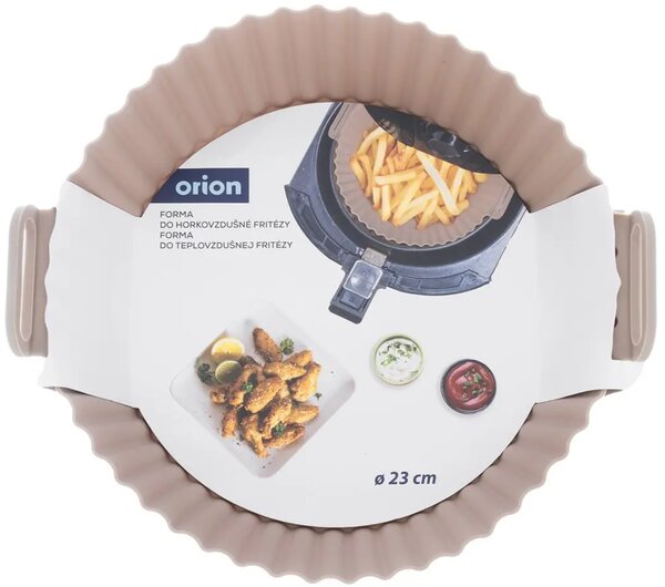 Forma do pieczenia do frytkownicy beztłuszczowej Ø 23 cm, silikon, beżowa ORION 154417