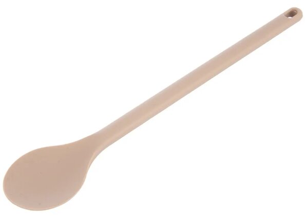 Łyżka kuchenna okrągła 28 cm, silikon, beżowa ORION 140148
