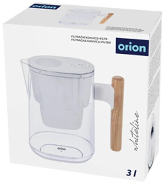 Whiteline Dzbanek filtrujący 3 l + filtr, plastikowy, biały ORION 156033