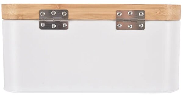 Whiteline Chlebak 30 × 19,5 × 14,5 cm, blaszany, biały ORION 152465