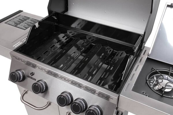 Black 4.1. Inox Grill gazowy LANDMANN 15482