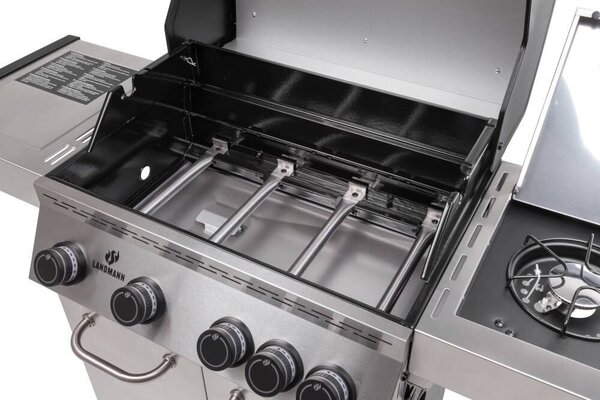 Black 4.1. Inox Grill gazowy LANDMANN 15482