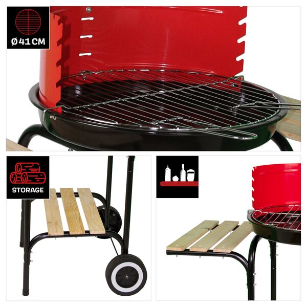 Okrągły grill wózkowy Ø 45 cm LANDMANN 13758
