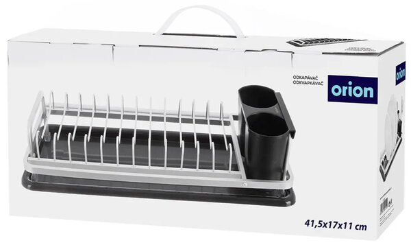 Deluxe Suszarka do naczyń z tacką 41,5 x 17 cm, czarna ORION 155220