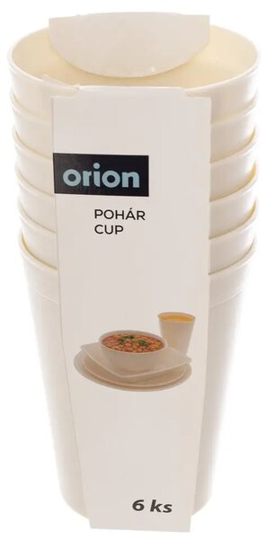 Sandy Kubek 0,3 l, 6 szt., plastikowy, kremowy ORION 132101