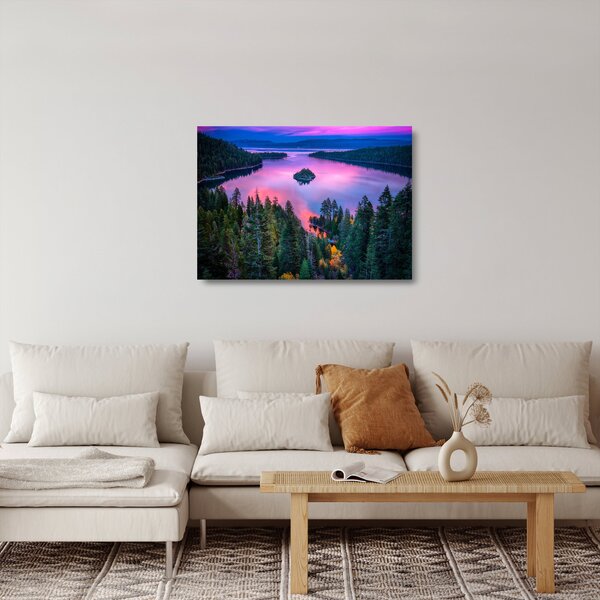 Obraz na szkle - Jezioro Tahoe, Sierra Nevada, Kalifornia, USA (70x50 cm)