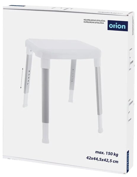 Cappado Regulowany stołek, biały ORION 810925