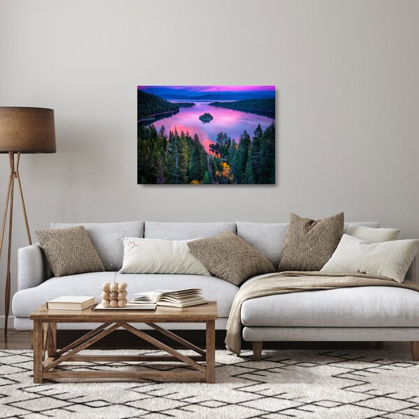 Obraz na szkle - Jezioro Tahoe, Sierra Nevada, Kalifornia, USA (70x50 cm)